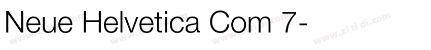 Neue Helvetica Com 7字体转换
